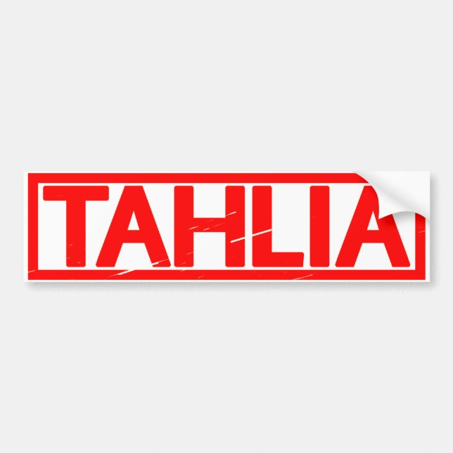 Tahlia Briefmarke Autoaufkleber (Vorne)