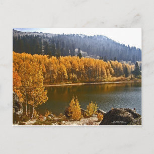 Tahoe im Herbst / Winter Landschaft Postkarte