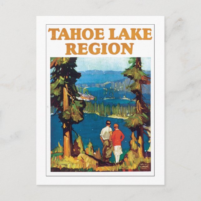 Tahoe Lake Region Postkarte (Vorderseite)