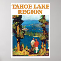 Tahoe Lake Region Travel Poster