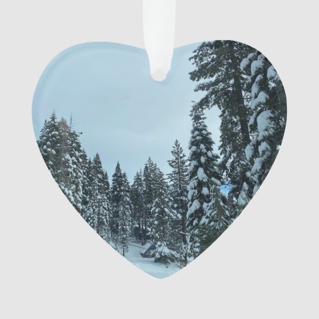 Tahoe Liebe Ornament (Vorderseite)
