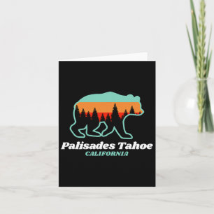 Tahoe Palisades Skifahren Snowboarden California B Karte
