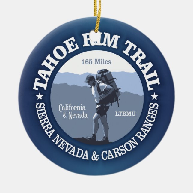 Tahoe Rim Trail Keramikornament (Vorne)