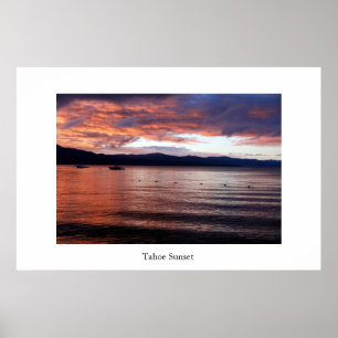 Tahoe Sonnenuntergang Poster