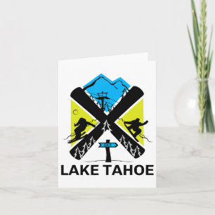 Tahosee Skifahren und Snowboarden Karte