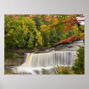 Tahquamenon Falls im Herbst Poster