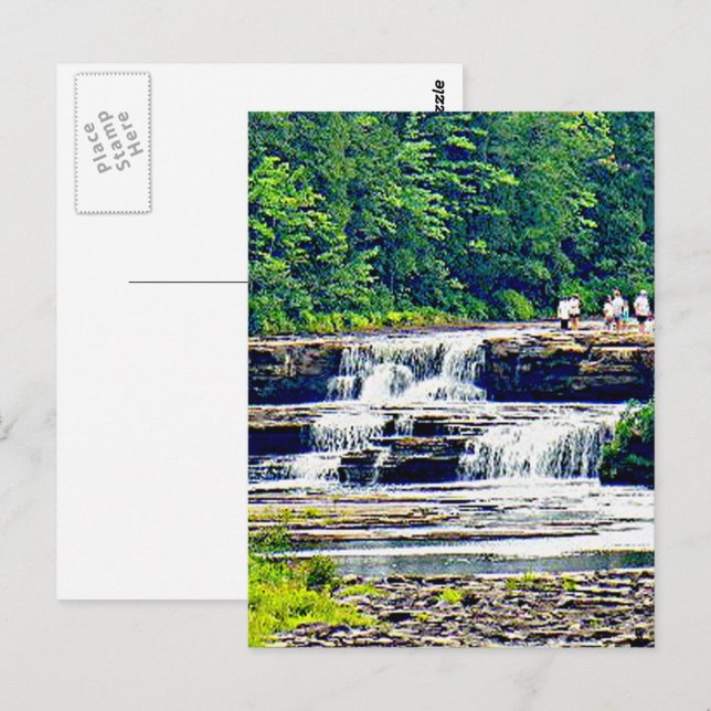 Tahquamenon Falls Staat Park Lower Falls, Michigan Postkarte (Vorne/Hinten)