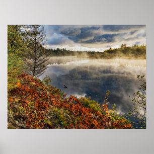 Tahquamenon River Sunrise   Paradies, Michigan Poster