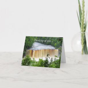 Tahquamenon Upper Falls Denken Sie an Ihre Karte