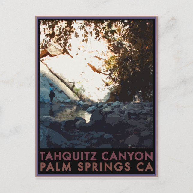 Tahquitz Canyon Postkarte (Vorderseite)