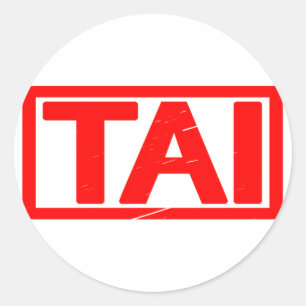 Tai Briefmarke Runder Aufkleber