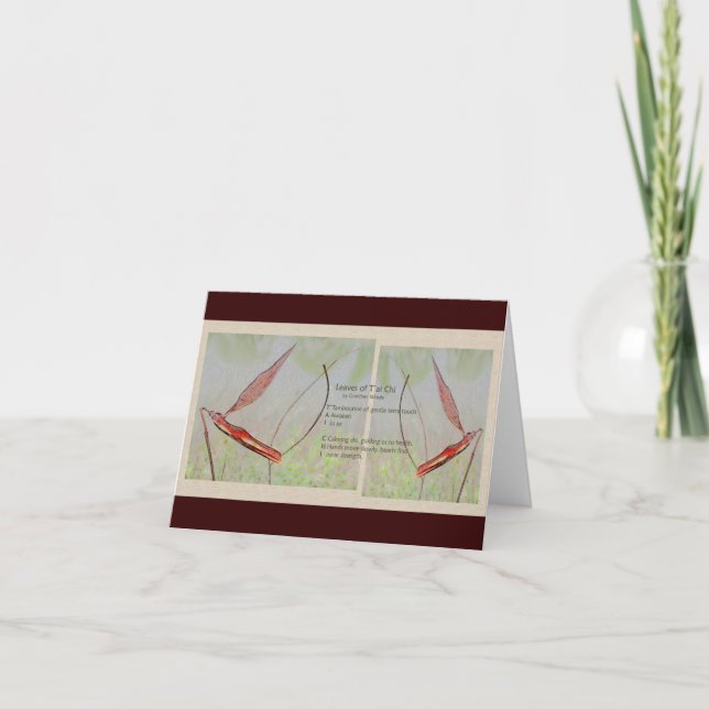 Tai-Chi-Anmerkungs-Karte Karte (Vorderseite)