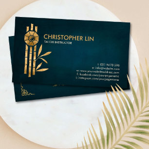 Tai - Chi Bagua / Pakua und Lucky Bamboo Visitenkarte