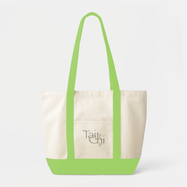 Tai-Chi "bleiben tadellos leere" Taschen-Tasche Tragetasche (Vorne)