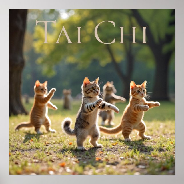 Tai Chi Cats Poster (Vorne)