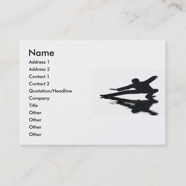 T'ai Chi Chuan Business Card Visitenkarte (Vorderseite)
