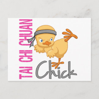 Tai Chi Chuan Chick Postkarte