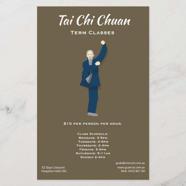 Tai Chi Chuan Flyer (Vorne)