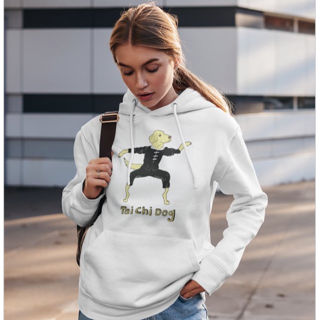 Tai Chi Dog Golden Labrador gelbe Labrador Hoodie (Von Creator hochgeladen)