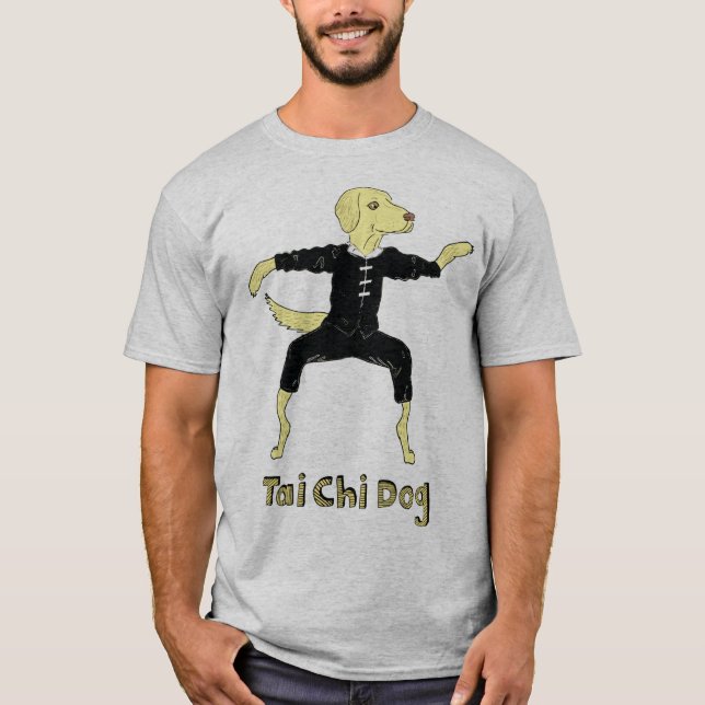 Tai Chi Dog Golden Labrador gelbe Labrador T-Shirt (Vorderseite)