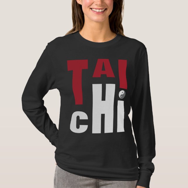 Tai-Chi-Dunkelheits-T-Shirt T-Shirt (Vorderseite)