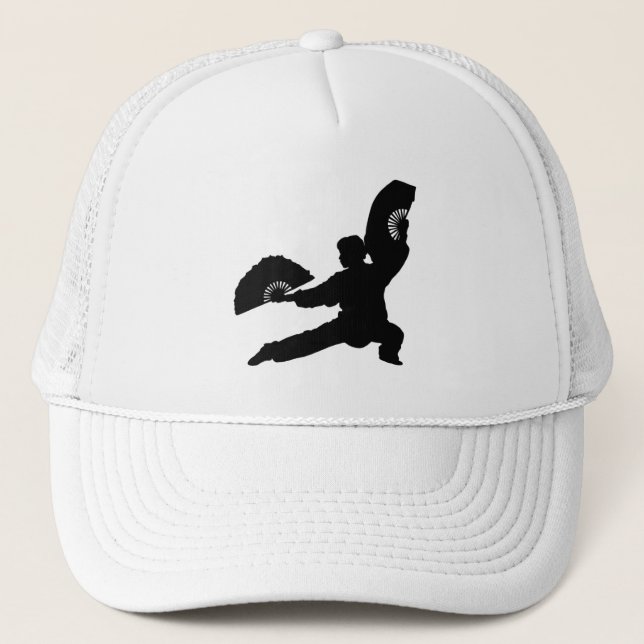 Tai Chi Fan Hat Truckerkappe (Vorderseite)