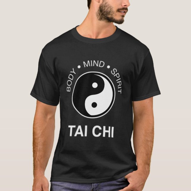 Tai Chi for Mind Body Wellness Yin Yang T-Shirt (Vorderseite)
