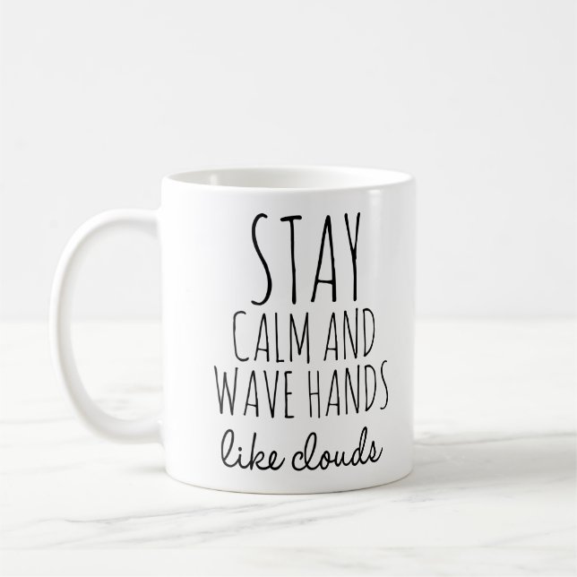 Tai Chi Kaffee Tasse, Wave Hands wie Wolken Kaffeetasse (Links)