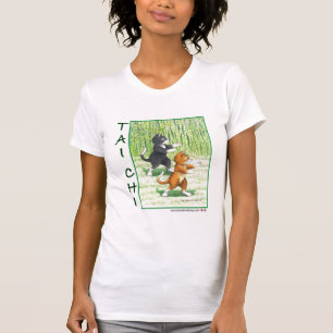 Tai-Chi-Katzen Knospe u. Tony-T - Shirt