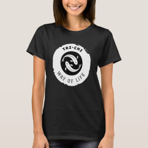Tai Chi Kio Fish Ying Yang Balance Taoismus Medita T-Shirt