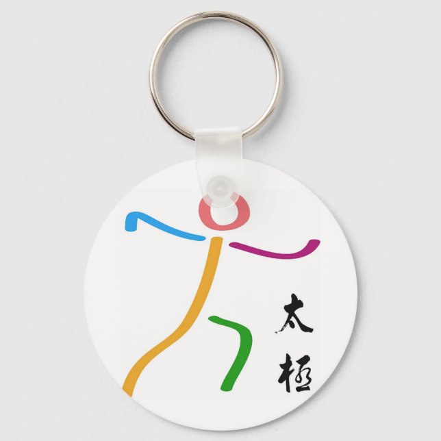 Tai Chi Logo Schlüsselanhänger (Vorderseite)