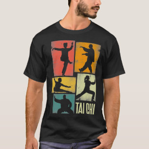 Tai Chi Martial Art Shadowboxer Silhouetten T-Shirt