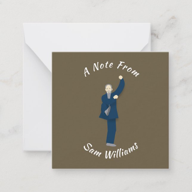 Tai Chi Mitteilungskarte (Vorderseite)