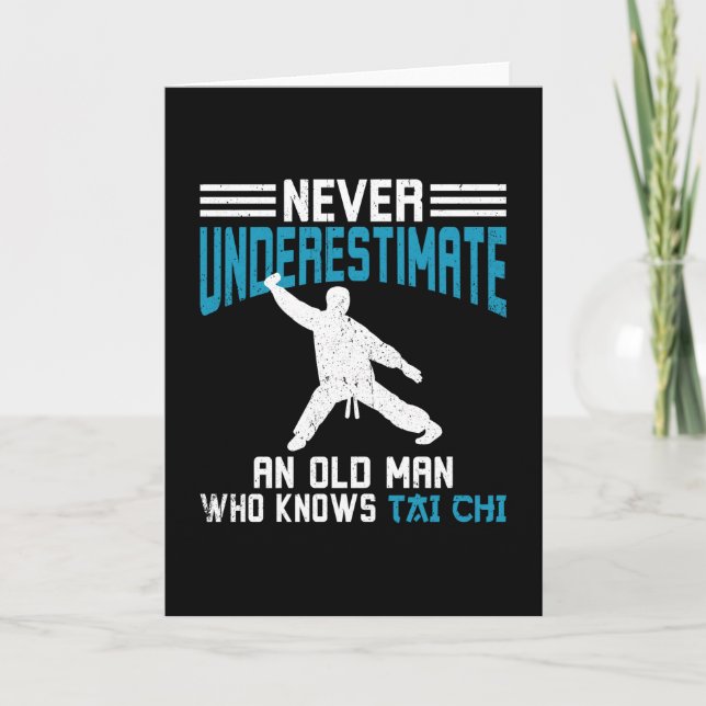 Tai Chi Old Man Tai Chi Training Karte (Vorderseite)