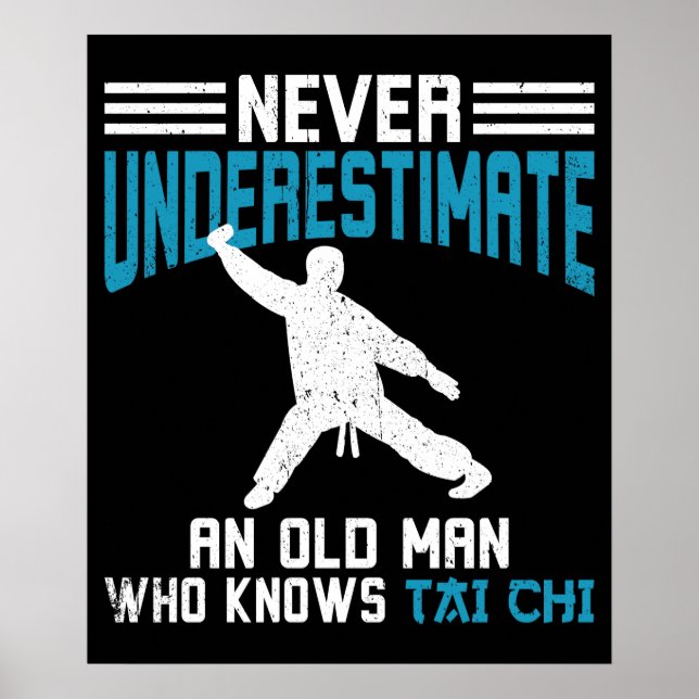 Tai Chi Old Man Tai Chi Training Poster (Vorne)