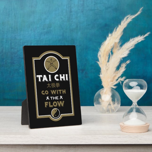 Tai Chi Praktiker Geschenk Fotoplatte (Seite)