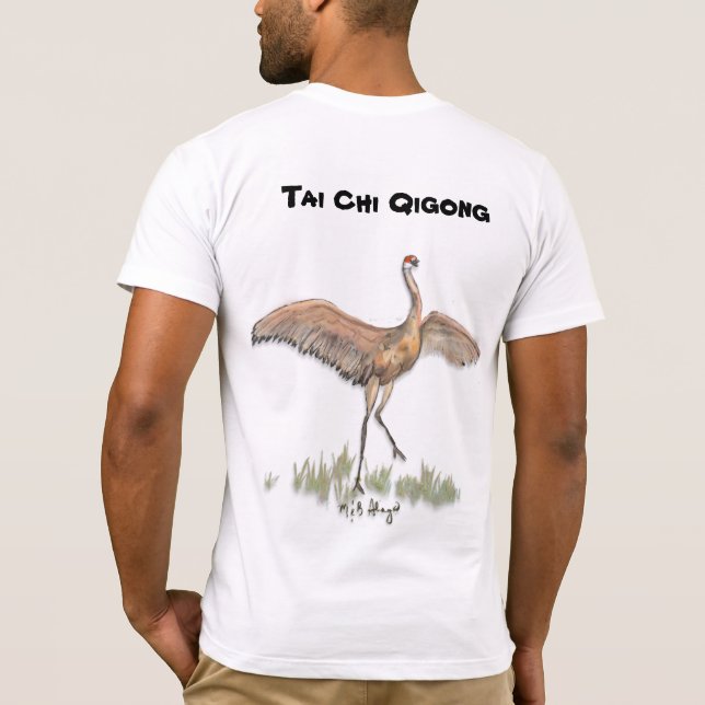 Tai Chi Qigong Crane T-Shirt (Rückseite)