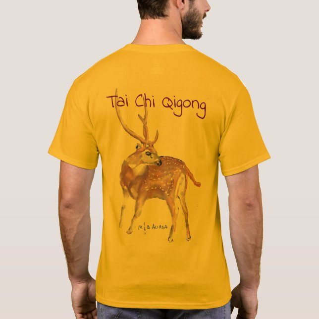 Tai Chi Qigong Deer T-Shirt (Rückseite)