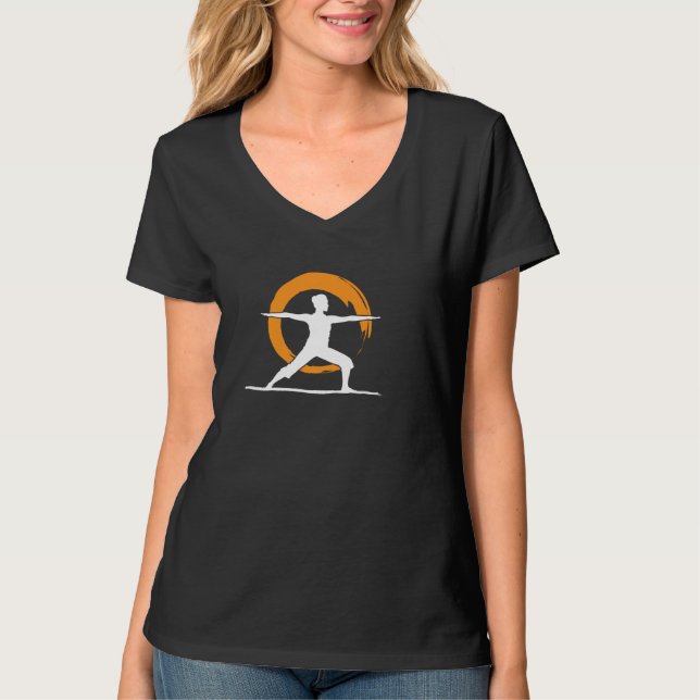 Tai Chi Qigong Frau Zen Kreis Qi Gong Thai chi T-Shirt (Vorderseite)