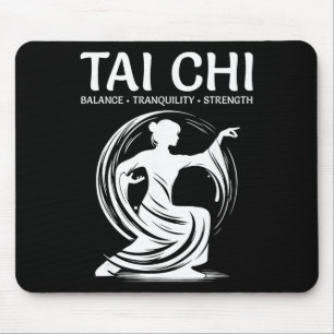 Tai Chi Qigong Kranich Kampfsport Yoga Meditation Mousepad