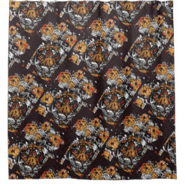 Tai Chi Qigong Tiger Iconic Insight Painting Desig Duschvorhang