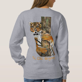 Tai Chi Qigong Tiger Iconic Insight Painting Desig Sweatshirt