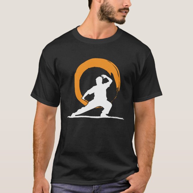 Tai Chi Qigong Zen-Kreissymbol T-Shirt (Vorderseite)