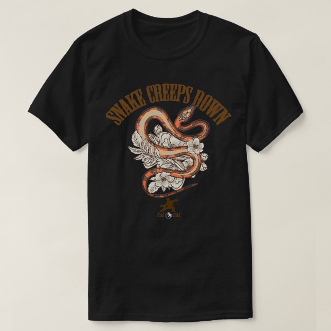 Tai Chi Snake Creeps Down T-Shirt (Design vorne)