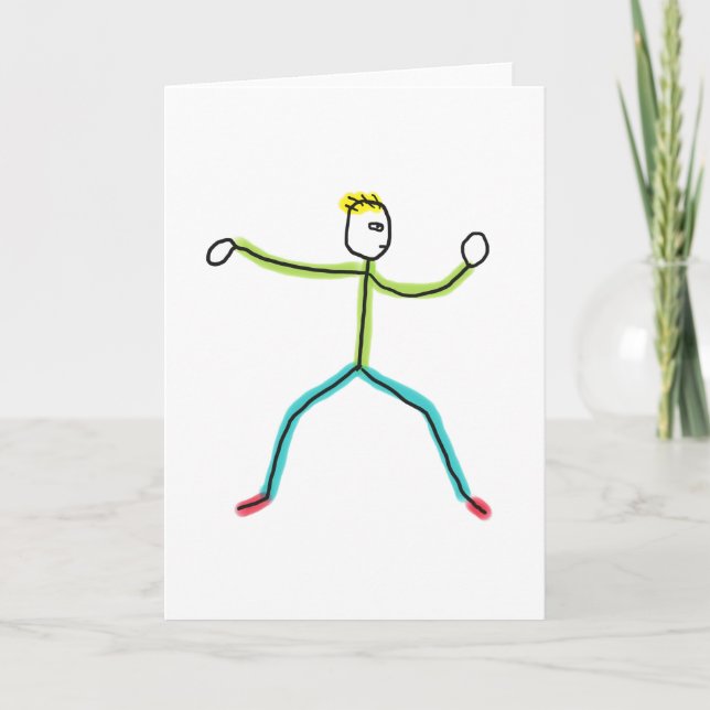 Tai Chi Stockmann Karte (Vorderseite)