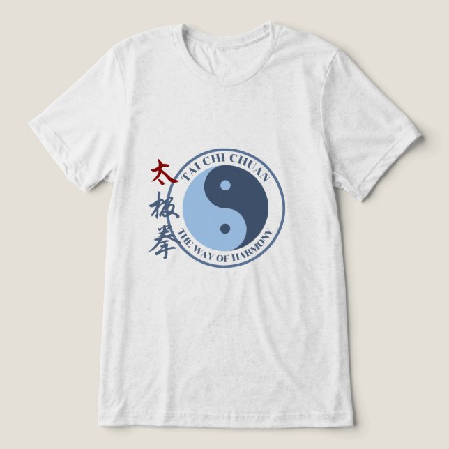 Tai Chi Tri-Blend Shirt (Design Vorderseite)