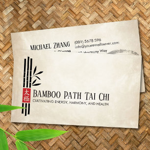Tai Chi und Qigong - Bamboo Visitenkarte