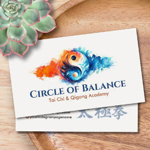 Tai Chi und Qigong - Yin Yang Energy Balance Visitenkarte