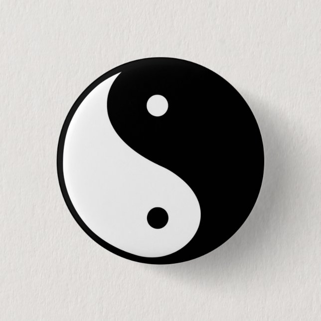 TAi-Chi YIN u. YANG-SYMBOL Button (Vorderseite)