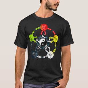 Tai Chi Yin Yang Five Elements Chinesisch T-Shirt